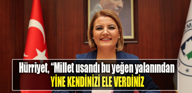 İzmit Belediye Başkanı Fatma Kaplan Hürriyet, “Millet usandı bu yeğen yalanından. Yine kendinizi ele verdiniz”