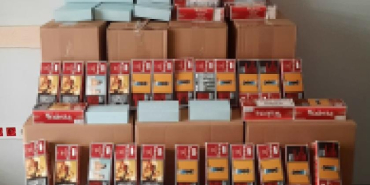 Kocaeli' de 130 bin gümrük kaçağı makaron ele geçirildi