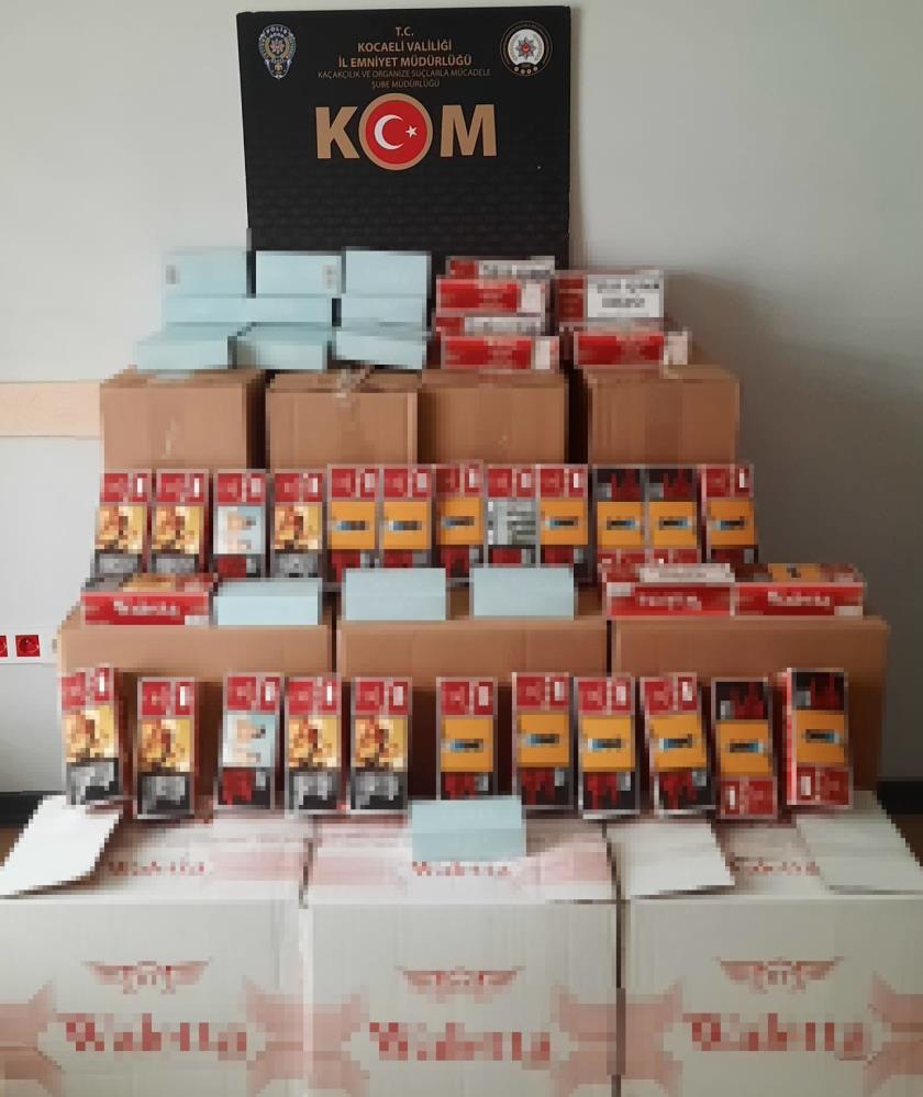 Kocaeli' de 130 bin gümrük kaçağı makaron ele geçirildi