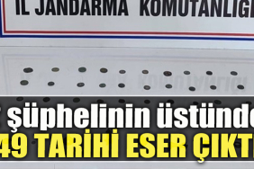 Kocaeli' de 2 şüphelinin üstünde 49 tarihi eser çıktı