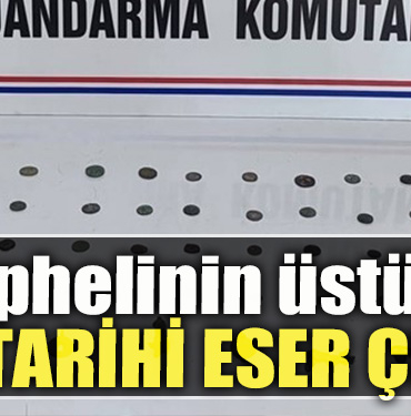 Kocaeli' de 2 şüphelinin üstünde 49 tarihi eser çıktı