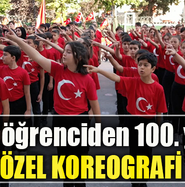 Kocaeli' de 580 öğrenciden 100. yıla özel koreografi