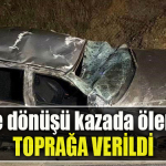 Kocaeli' de Cenaze dönüşü kazada ölen 3 kişi toprağa verildi