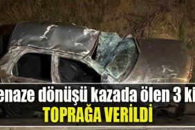 Kocaeli' de Cenaze dönüşü kazada ölen 3 kişi toprağa verildi