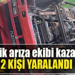 Kocaeli' de Elektrik arıza ekibi kaza yaptı 2 yaralı