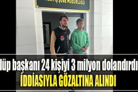 Kocaeli' de Kulüp başkanı 24 kişiyi 3 milyon dolandırdığı iddiasıyla gözaltına alındı
