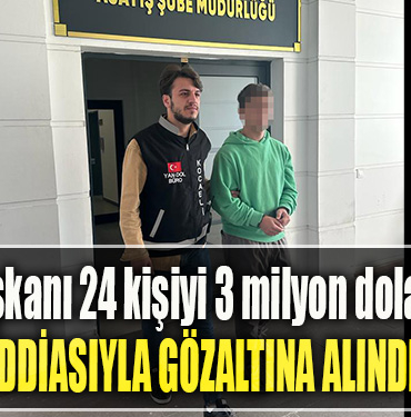 Kocaeli' de Kulüp başkanı 24 kişiyi 3 milyon dolandırdığı iddiasıyla gözaltına alındı