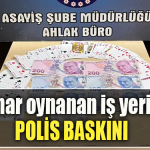 Kocaeli' de Kumar oynanan iş yerine polis baskını