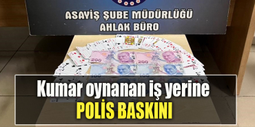 Kocaeli' de Kumar oynanan iş yerine polis baskını