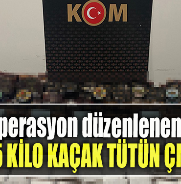 Kocaeli' de TEM'de operasyon düzenlenen araçtan 245 kilo kaçak tütün çıktı