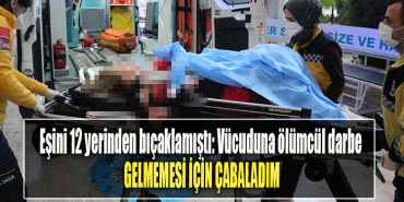 Kocaeli'de Eşini 12 yerinden bıçaklamıştı Vücuduna ölümcül darbe gelmemesi için çabaladım