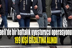 Kocaeli'de bir haftalık uyuşturucu operasyonunda 199 kişi gözaltına alındı