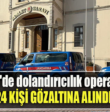 Kocaeli'de dolandırıcılık operasyonu 24 kişi gözaltına alındı