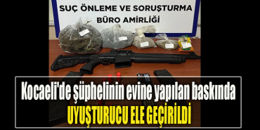 Kocaeli'de şüphelinin evine yapılan baskında uyuşturucu ele geçirildi