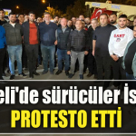 Kocaeli'de sürücüler İsrail'i protesto etti
