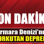 Marmara Denizi' nde korkutan deprem