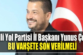 Milli Yol Partisi İl Başkanı Yunus Çoka Bu vahşete son verilmeli