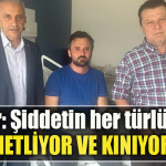 Türk Sağlık Sen Kocaeli Şube Başkanı Ömer Çeker Şiddetin her türlüsünü lanetliyor ve kınıyoruz