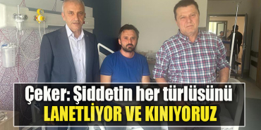 Türk Sağlık Sen Kocaeli Şube Başkanı Ömer Çeker Şiddetin her türlüsünü lanetliyor ve kınıyoruz