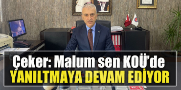 Türk sağlık Sen Kocaeli Şubesi başkanı Ömer Çeker MALUM SEN KOÜ’DE YANILTMAYA DEVAM EDİYOR
