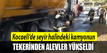 kocaeli kamyon yangın