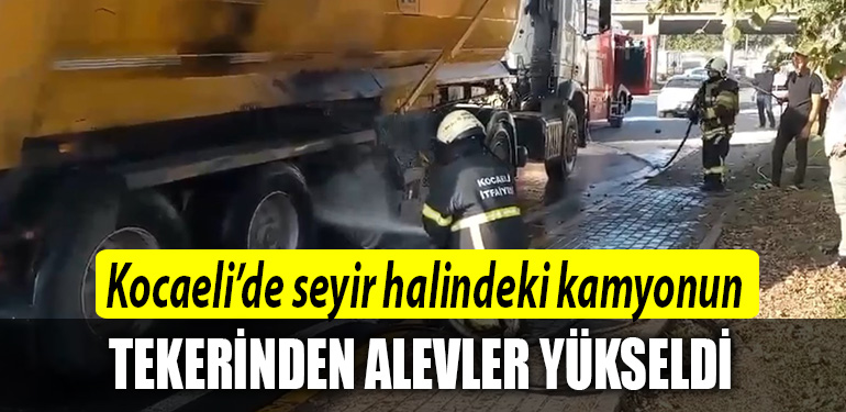 kocaeli kamyon yangın