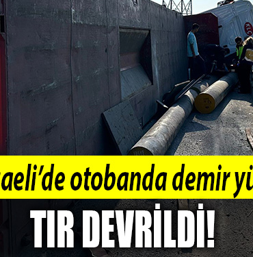 kocaeli otoban tır devrildi
