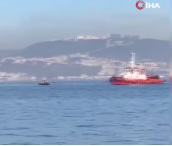 Başiskele’de tekne battı