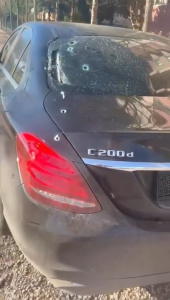 İŞ ADAMININ OTOMOBİLİNE KURŞUN YAĞDIRDILAR