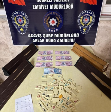 İŞ YERİNDE KUMAR OYNATANLARA BASKIN