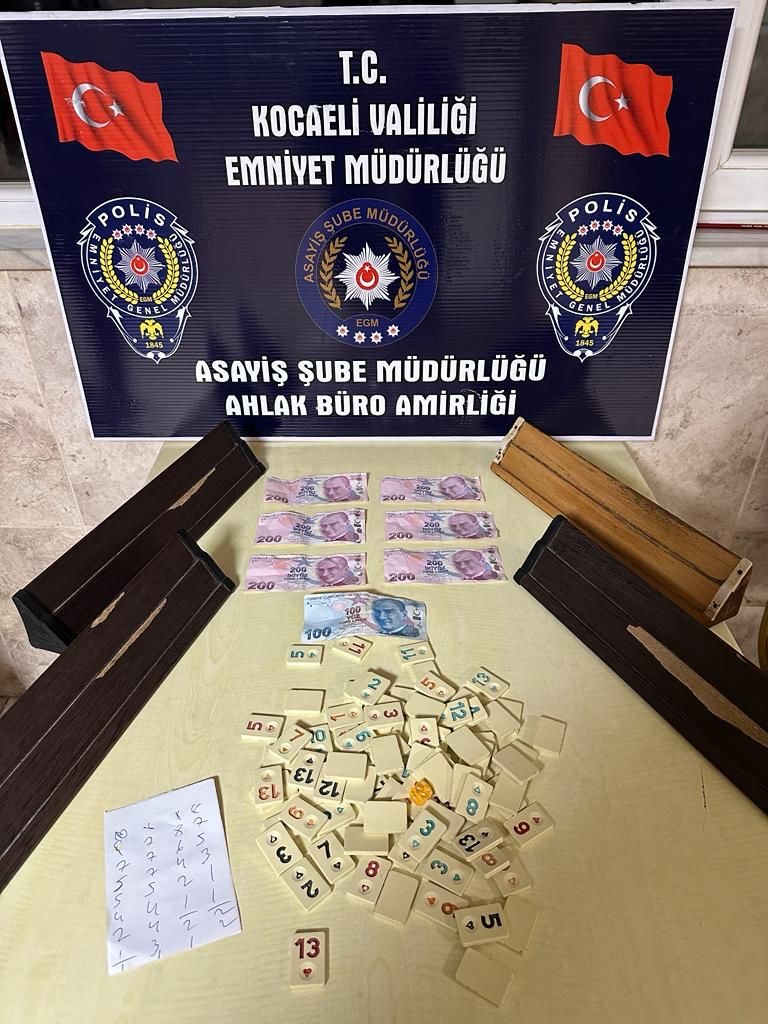 İŞ YERİNDE KUMAR OYNATANLARA BASKIN