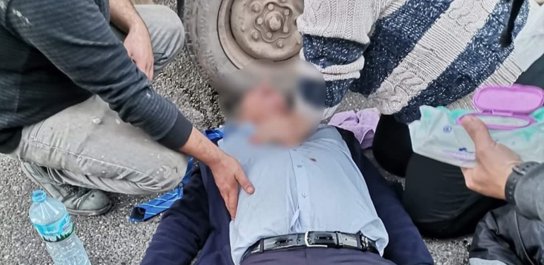 Otobüs şoförü kurtarılamadı