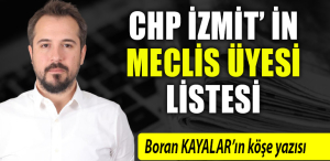 CHP İzmit' in meclis üyesi listesi........
