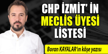 CHP İzmit' in meclis üyesi listesi........