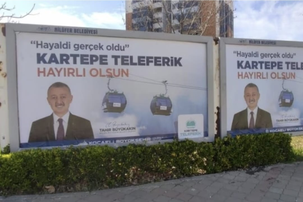 Büyükakın'ın Bursa'da asılan billboardlarına Gençtürk'ten tepki Yazıktır günahtır