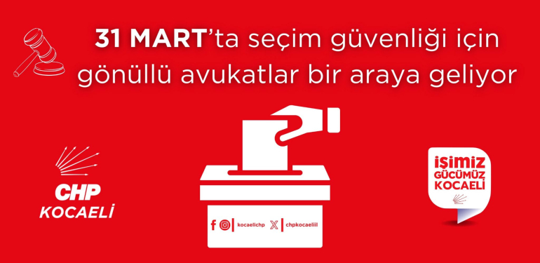 CHP Kocaeli'den avukatlara çağrı!