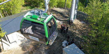 İTFAİYEDEN TELEFERİKTE NEFES KESEN TATBİKAT