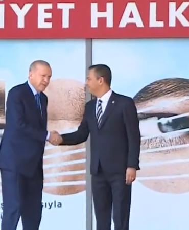 Erdoğan, 18 yıl sonra ilk kez CHP Genel Merkezi'nde (2)