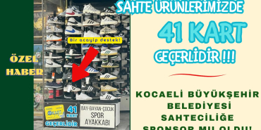 Kocaeli Büyükşehir sahteciliğe sponsor mu oldu!