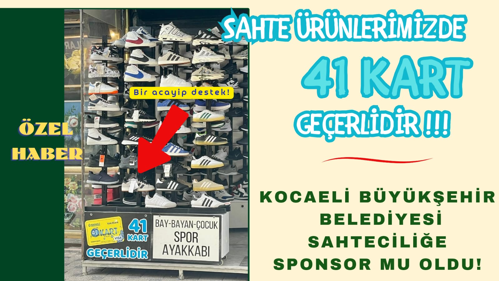 Kocaeli Büyükşehir sahteciliğe sponsor mu oldu!