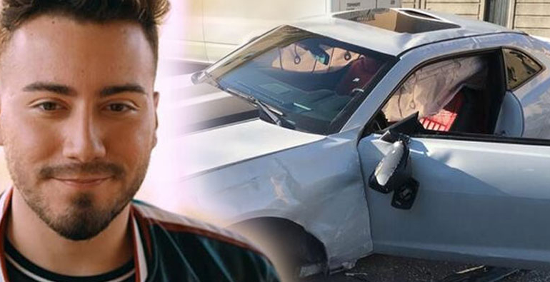 Ünlü YouTuber Enes Batur Kocaeli' de kaza yaptı