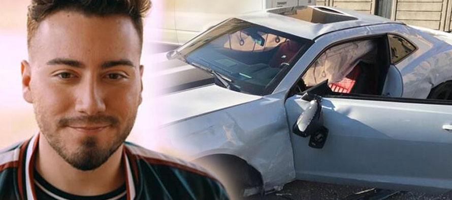 Ünlü YouTuber Enes Batur Kocaeli' de kaza yaptı