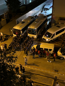 Marina kafe davasında adliye kartıştı