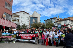 Kandıralılar’dan “Çöp Tesisine” hayır mitingi! “40 bin ağaç kesilecek”