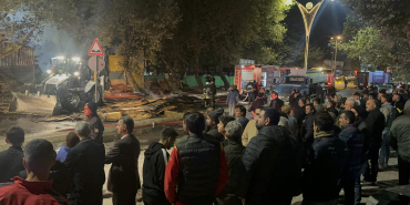 PALET DEPOSUNDA ÇIKAN BÜYÜK YANGIN 1 SAATTE SÖNDÜRÜLDÜ