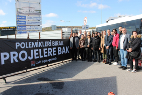 Ercan’dan Büyükakın’a pankartlı açıklama Polemikleri bırak projelere bak