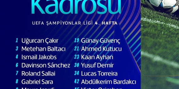 Galatasaray’ın, Ajax maçı kamp kadrosu belli oldu