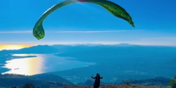 Köyceğiz Gölgören Dağı yamaç paraşütüne uygun bulundu