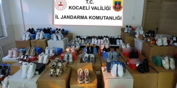 Kocaeli’de sahte ayakkabı operasyonu