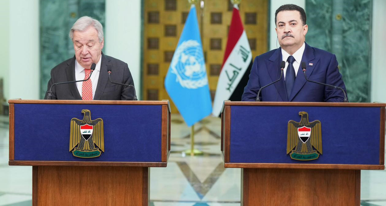 BM Genel Serkteri Guterres: “Bugün Irak, güven ve istikrar içinde olan bir ülkedir”